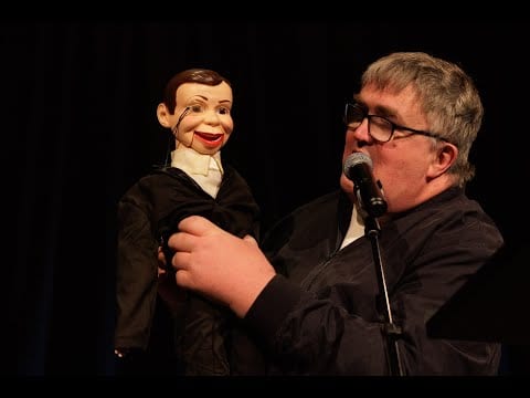 Stuart Flenley with Charlie McCarthy