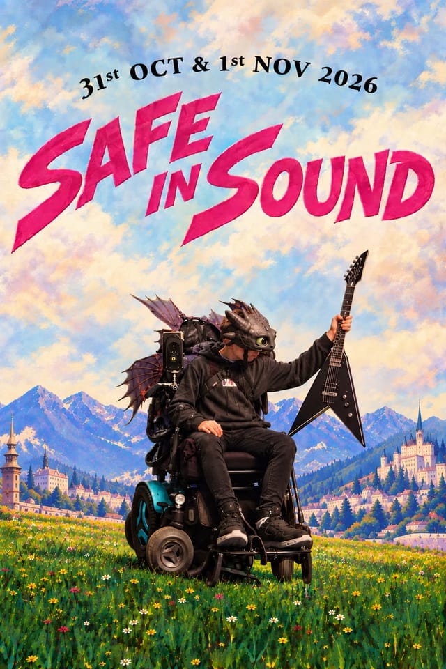 Stuart Flenley MCing alongside the Out Hear collective at a Safe in Sound festival